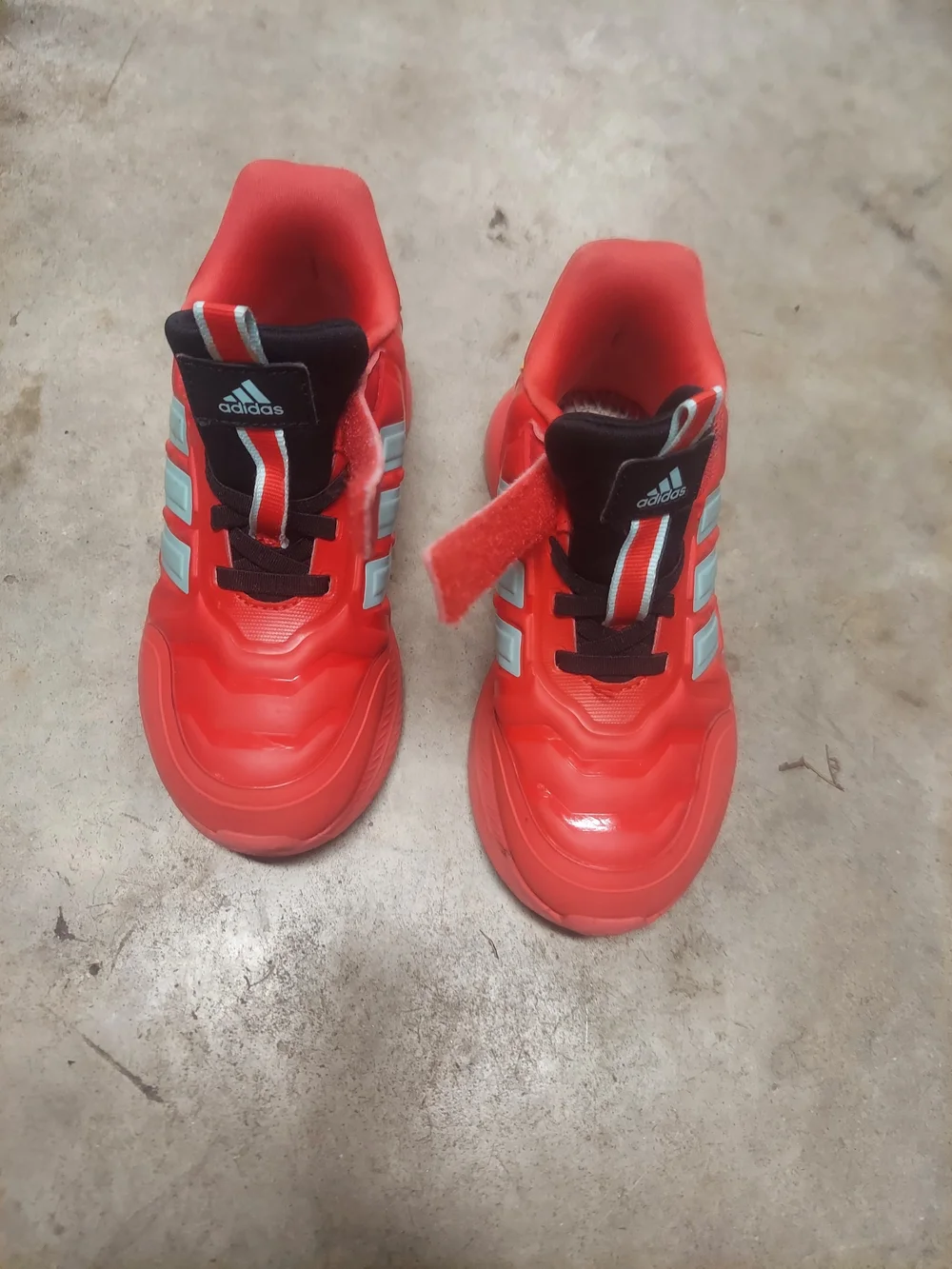 Kids Size 11K Red 'Armor Up' Adidas Sneakers